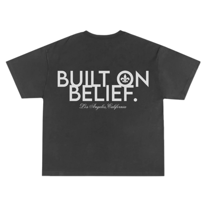 Fleur de Credo Tee (Washed Black)