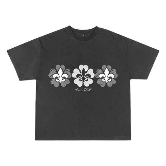 Fleur de Credo Tee (Washed Black)